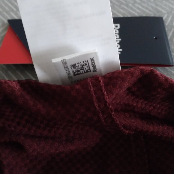 🆕Reebok Men's Workout Ready Melange Knit Shorts,Maroon, S, M, L, NWT, Authentic - Picture 12 of 12